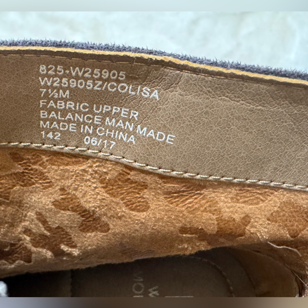 White Mountain Size 7.5 Fabric Upper. Smokey blue/gray 2.5” heel boots. NEW! - Picture 3 of 13